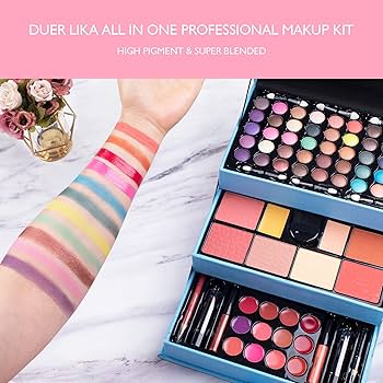 Amazon.com : DUER LIKA Mixed Beauty Makeup Kits Cosmetic Case Set